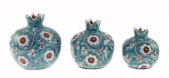 Porcelain Authentic Flower Decorative Object Set - 12x12 - Colorful Decors