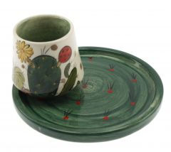 Cactus Decorated Cup - 14x14 - Colorful Coffee Cups