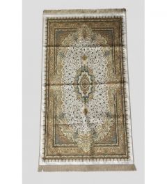 Bursa Ipek Rugs - 115x67 - Beige Throw Rugs