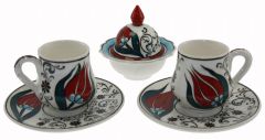 Ottoman Palace Model Fantasy Cup Set of 2 - 8x8 - Colorful Coffee Cups