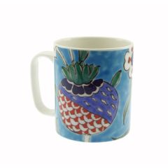 Porcelain Authentic Traditional Flower Mug - 8x8 - Colorful Mugs