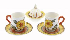 Porcelain Coffee Cup Set - 12x12 - Colorful Coffee Cups