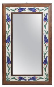 Blue Tulip Decor Wooden Decorative Mirror 50x70cm - 70x50 - Colorful WALL MIRRORS