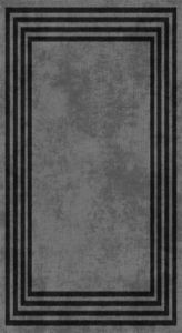 STRIPED EDGE NON-SLIP LEATHER BACKING DECORATIVE RUG, Polyamide Living Room Rugs | Loftry