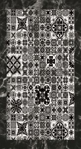 ETHNIC PATTERN NON-SLIP LEATHER BACKING DECORATIVE RUG, Polyamide Living Room Rugs | Loftry