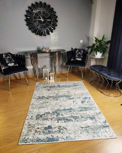MOSAIC PATTERN NON-SLIP DOT BACKING DECORATIVE CARPET