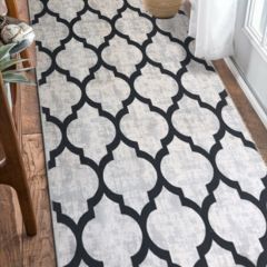 SPADE PATTERN NON-SLIP DOT BACKING DECORATIVE CARPET, Polyamide Living Room Rugs | Loftry