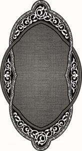 LASER CUT NON-SLIP FAUX LEATHER BACKING DECORATIVE AREA RUG, Polyamide LIVING ROOM RUGS | Loftry