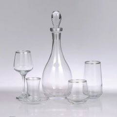 61 Piece Glassware Set for 12 Person