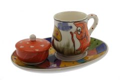 Tang Model Fantasy Porcelain Coffee Cup  - 14x10 - Colorful Coffee Cups