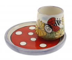 Ladybug Decorated Cup - 14x14 - Colorful Coffee Cups