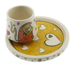 Sportive Cat Decorated Cup - 14x14 - Colorful Coffee Cups