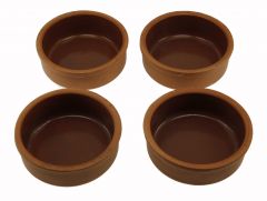 4-pcs Rice Pudding And Casserole - 12x12 - Brown Bowls