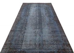 Special Modern Vintage Tumbled Carpet - 297x167 - Blue Area Rugs, Wool Area Rugs