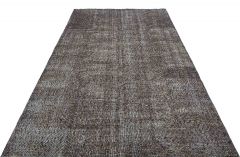 Antique Hand Woven Vintage Carpet - 260x174 - Grey Area Rugs, Wool Area Rugs