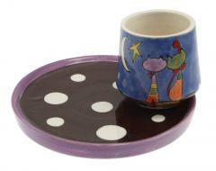 Moonlight Romantic Cat Decorated Cup - 14x14 - Colorful Coffee Cups