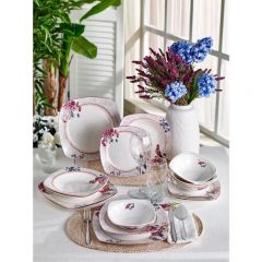 30 Piece Square Dinnerware, Service for 6