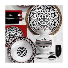 24 Piece Dinnerware Set, Service for 6