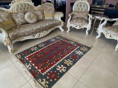 Traditional Turkish Hand Knotted Prayer Kilim Rug, Boho Kilim, Carpet 