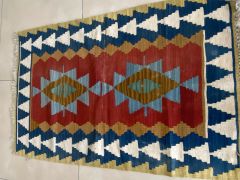Multicolor Handwoven Turkish Kilim Rug, Boho Kilim, Prayer Rug