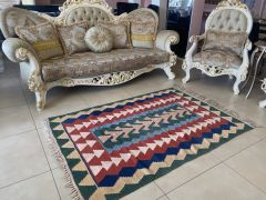 Multicolor Handwoven Turkish Kilim Rug, Boho Kilim, Carpet