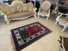 Handwoven Turkish Prayer Kilim Rug, Boho Kilim