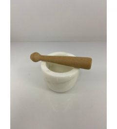 Marble Polished Round Mortar and Pestle - 10x10 - White Utensils & Kitchen Gadgets, Marble Utensils & Kitchen Gadgets