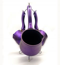 Granite Purple Coffee Pot Set with Hanger
