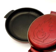 26 cm Red Real Cast Iron Pan