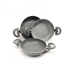 Cast Granite Pan Set of 3 18-20-22 Cm