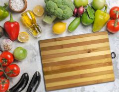 Bamboo Cutting Board 24 x 34 Cm, Natural Utensils & Kitchen Gadgets