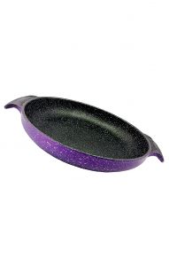 Real Cast Iron Pan 26 Cm Purple