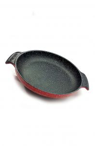 Real Cast Iron Pan 26 Cm Red