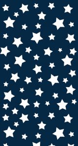 Star Print Kids Room Rug