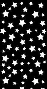 Night Star Print Kids Room Rug