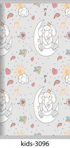 Bayb Elephant Kids Room Rug