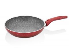 GRANITE CREASE PAN 4 NO:22 - 22x22 - Red COOKING PANS & SKILLETS