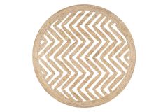 Zigzag Woven Rush Living Room Rug | Loftry