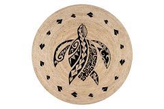 Turtle Jute Knitted Carpet Wicker Rug Circle Rug | Loftry