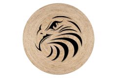 Eagle Jute Knitted Carpet Wicker Circle Rug | Loftry