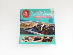 Spider Cooking Gold Stovetop 360° Rotating Patty, Kunefe, Crumpet Cooking Apparatus