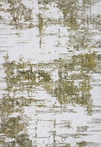 Modern Gold Washable Area Rug