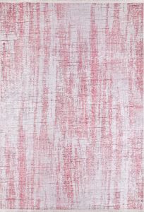 Modern Pink Wave Pattern Washable Area Rug