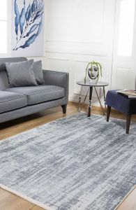 Modern Grey Muted Washable Area Rug