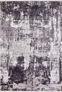 Modern Anthracite Washable Area Rug