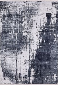 Modern Dark Grey Washable Area Rug