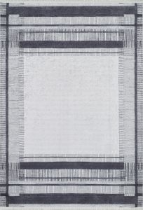 Bohemian Grey Washable Carpet 5