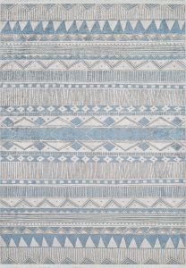 Bohemian Blue Washable Carpet 3