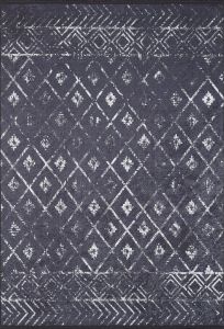Bohemian Black Washable Carpet 5