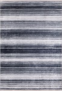 Modern Degrade Grey Washable Area Rug